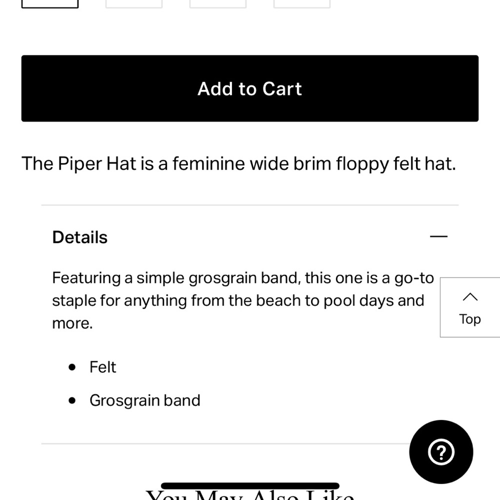 Brixton Black Floppy Brimmed Hat - Picture 9 of 9